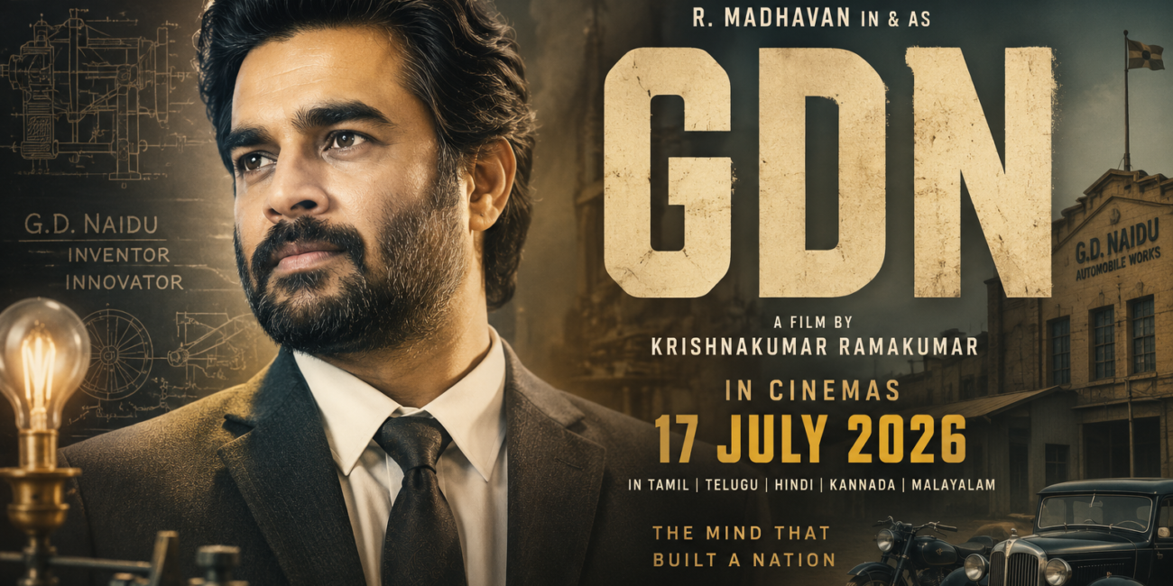 R Madhavan GDN movie poster G D Naidu biographical drama