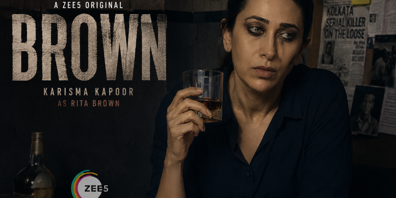 Karisma Kapoor Brown web series ZEE5 crime thriller deglam look