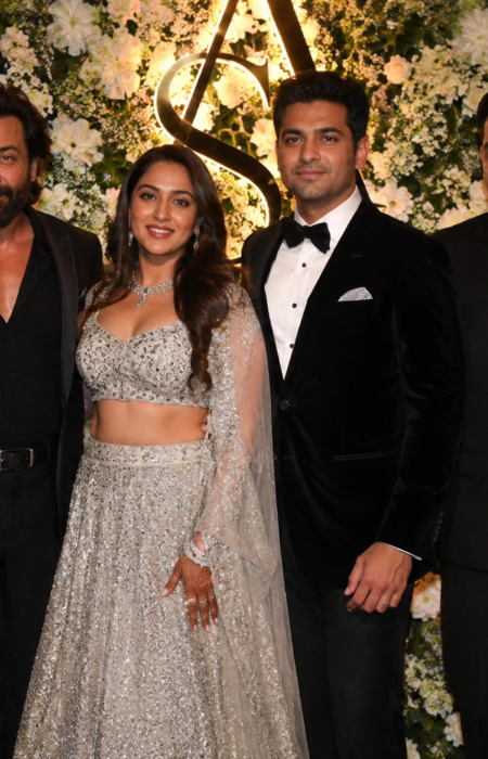 Sonakshi Sinha Bobby Deol Randeep Hooda wedding reception photos