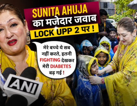 Sunita Ahuja Lock Upp 2 reaction viral video yellow suit