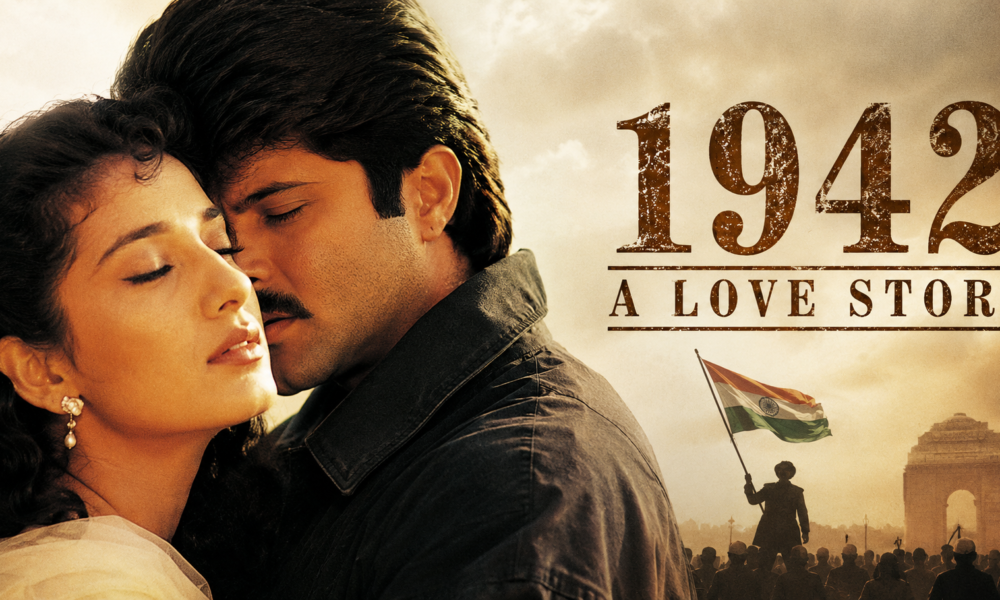 Anil Kapoor Manisha Koirala 1942 A Love Story 8K re-release poster