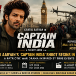 Kartik Aaryan Captain India London shoot announcement poster