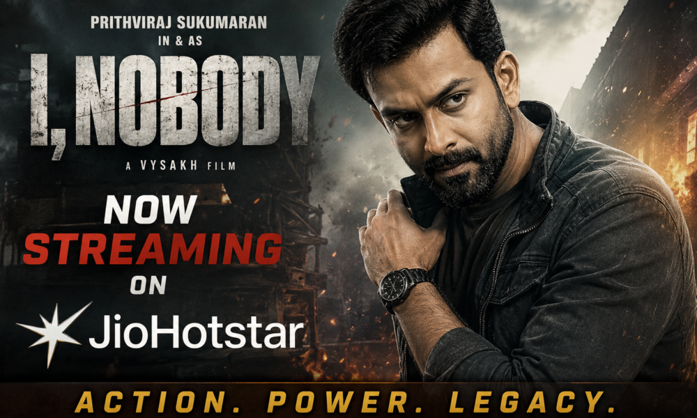 Prithviraj Sukumaran I Nobody JioHotstar OTT release poster