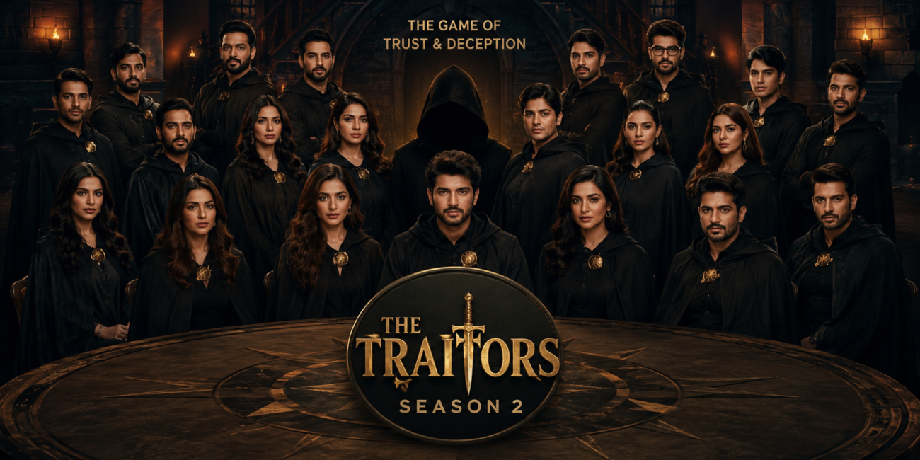 The Traitors Season 2 Prime Video celebrity contestants poster
