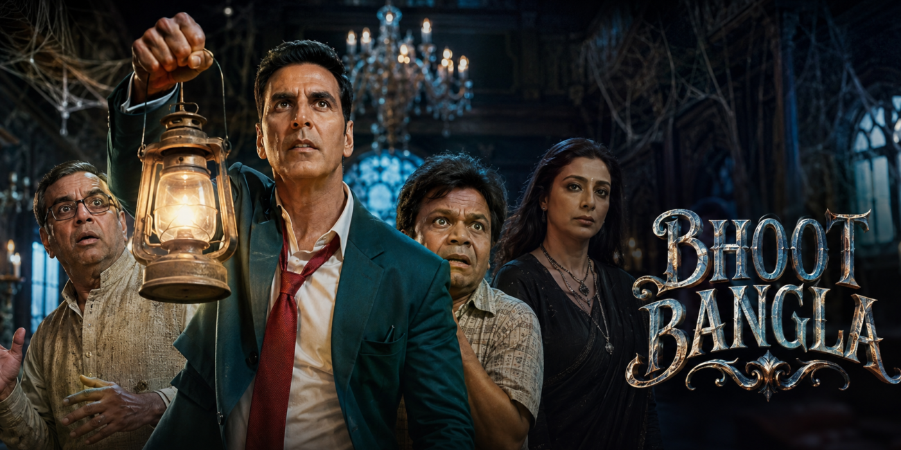 Akshay Kumar Tabu Bhoot Bangla movie review horror comedy poster
