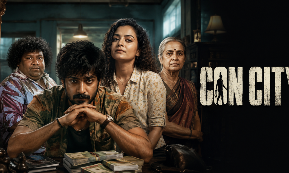 Arjun Das Anna Ben Con City movie review heist comedy poster