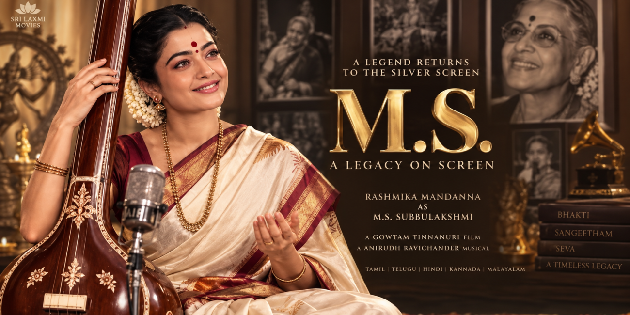 Rashmika Mandanna MS Subbulakshmi Biopic First Look
