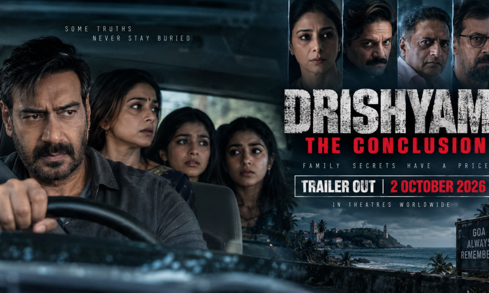 Ajay Devgn Tabu Drishyam The Conclusion trailer poster