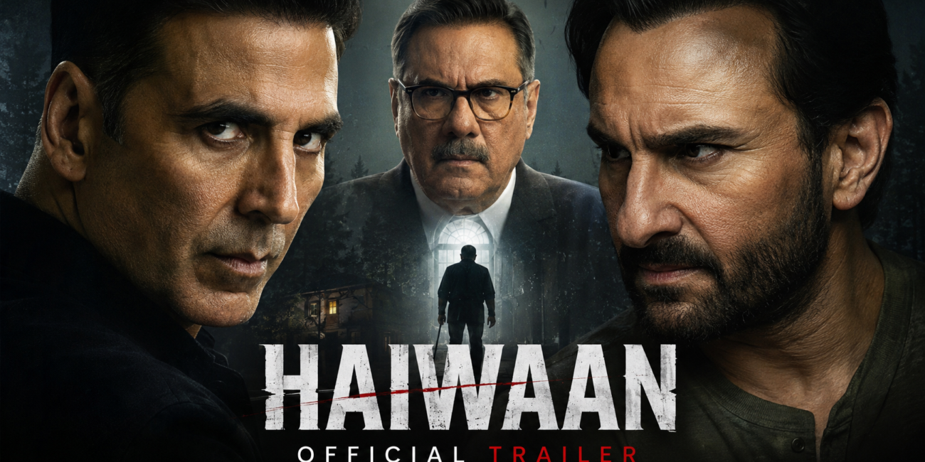 Akshay Kumar Saif Ali Khan Haiwaan trailer thriller poster