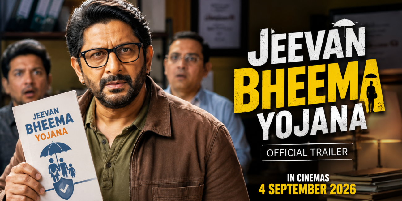 Arshad Warsi Jeevan Bheema Yojana trailer mystery comedy poster