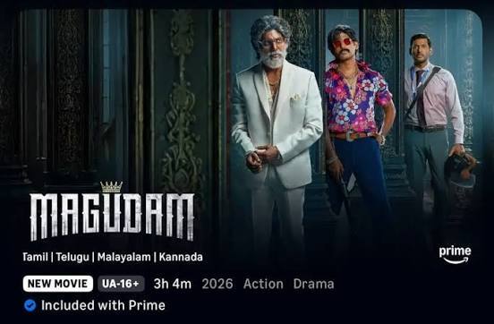 Vishal Magudam OTT release Prime Video dual role poster