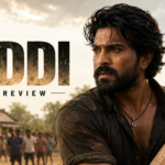 Ram Charan Peddi movie review sports drama poster