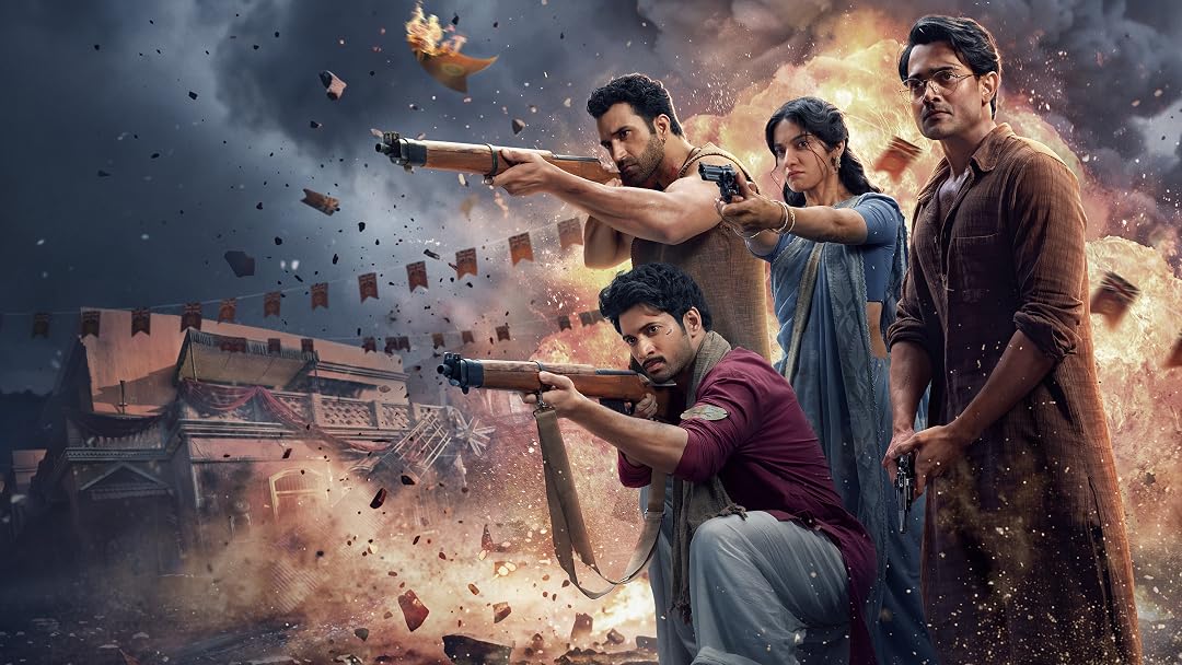 Bhuvan Bam Rohit Saraf and Pratibha Ranta in The Revolutionaries