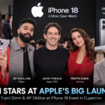 Triptii Dimri AP Dhillon Apple iPhone 18 launch event photo