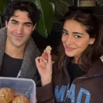 Friday Box Office Collection: Jailer 2 ने Udta Teer को पछाड़ा, Prahaar की कमाई लाखों में Ananya Panday and Aarav Bhatia posing with baked treats during a holiday