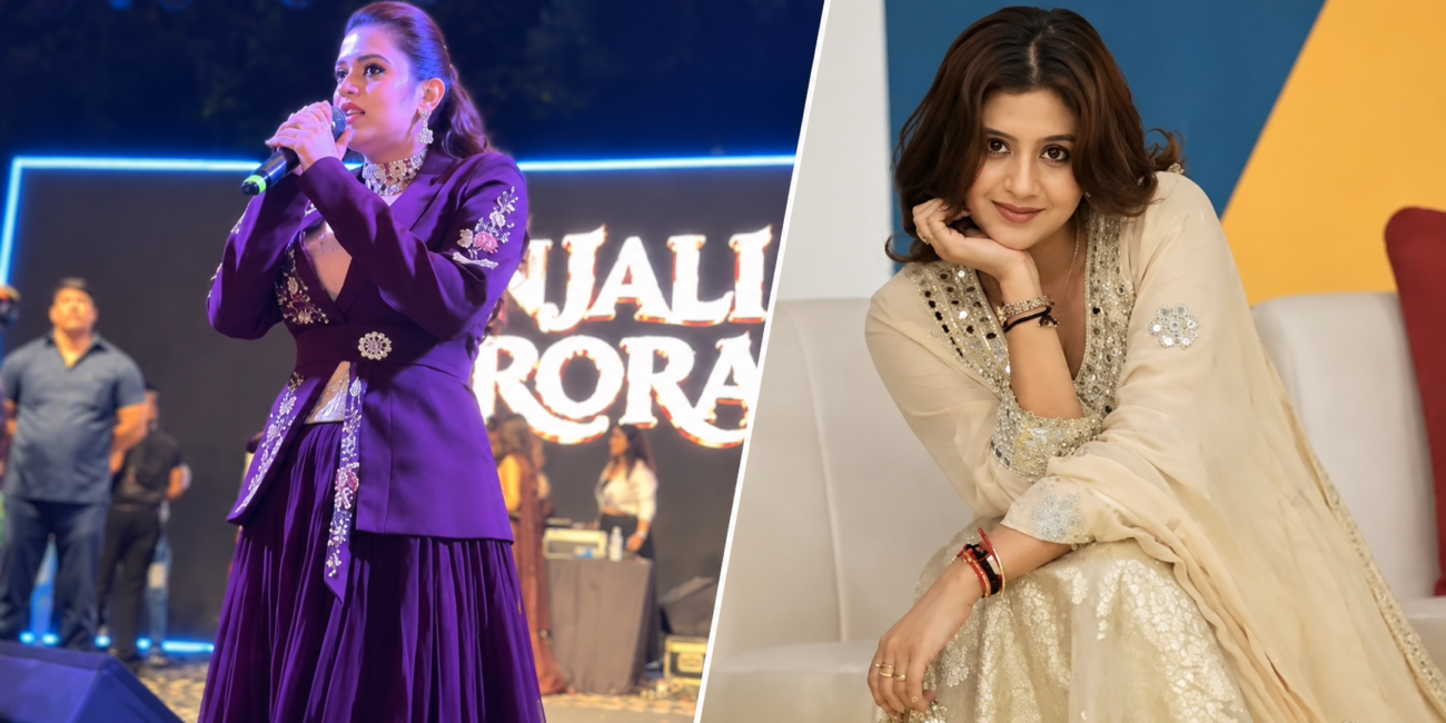 Anjali Arora at the Nagada Night Dandiya event in Kanpur