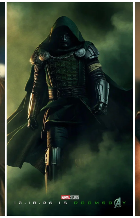 Avengers: Doomsday India Release Date: Doctor Doom की फिल्म 17 दिसंबर को होगी रिलीज़ Robert Downey Jr as Doctor Doom and Chris Evans in Avengers Doomsday
