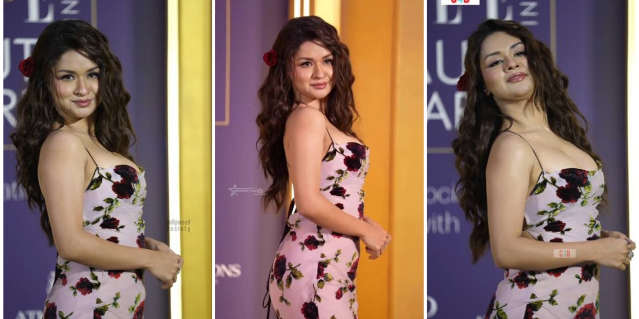 Avneet Kaur का Pink Floral Gown Look Viral, ELLE India Beauty Awards 2026 में छाईं Avneet Kaur wearing a blush pink floral gown at the ELLE India Beauty Awards 2026