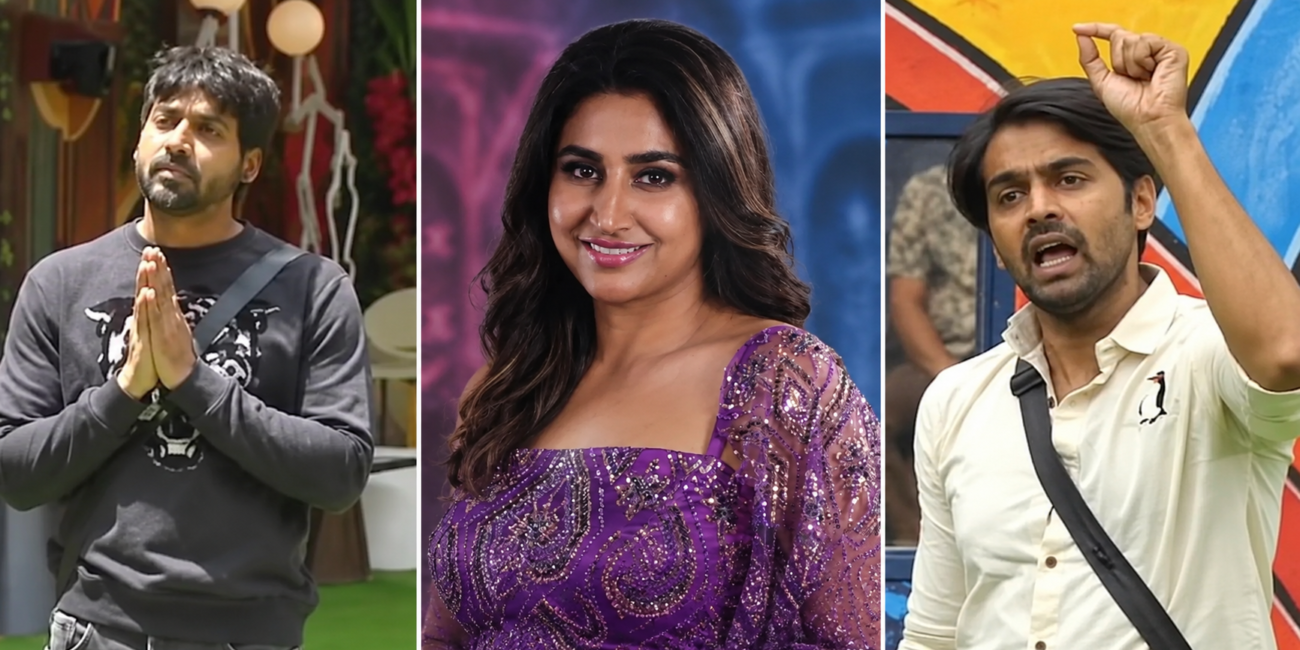 Bigg Boss Telugu 10 contestants Thrigun Varshini and Mukesh Gowda