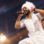Diljit Dosanjh during a live concert performance