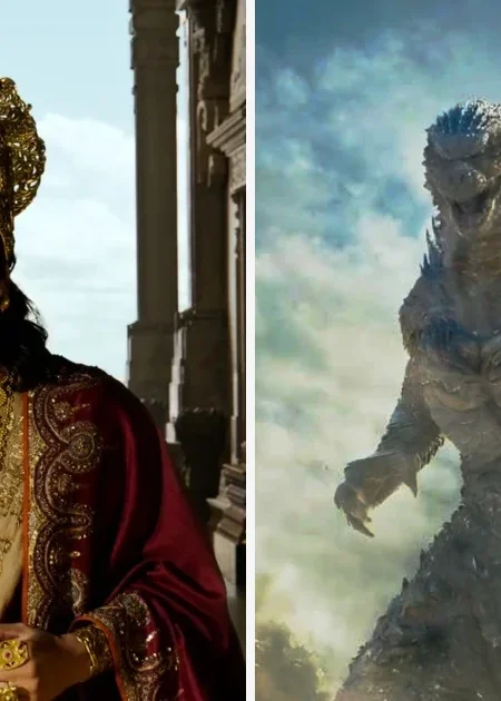 Godzilla Minus Zero movie poster featuring Godzilla ahead of its India release