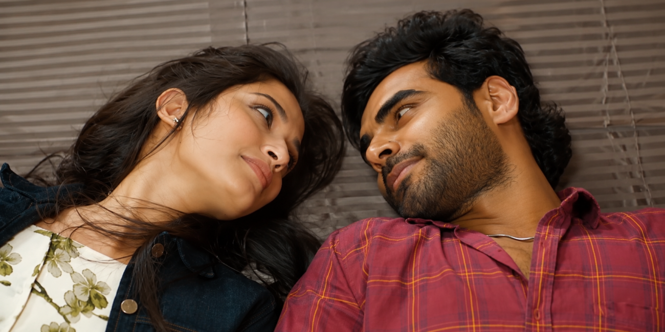 Nikhil Gajula and Anyuktha Nallani in the Telugu film Good Time