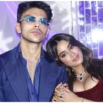 Janhvi Kapoor and Shikhar Pahariya at a public appearance