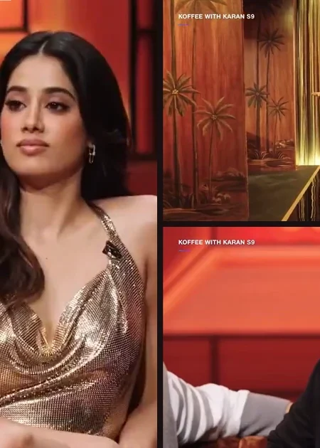 Varun Dhawan Janhvi Kapoor and Arjun Kapoor in Koffee With Karan Season 9