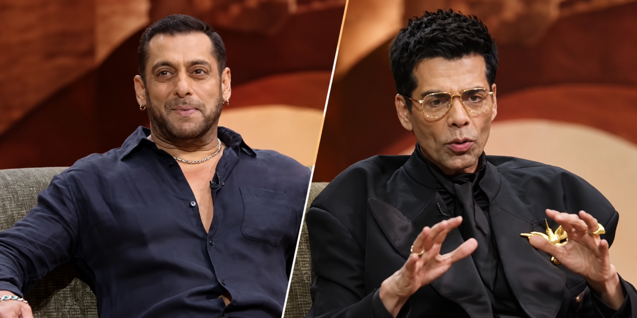 Karan Johar and Salman Khan in Koffee With Karan Season 9 promo