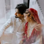 Mr Faisu and his bride at their nikah ceremony in Madinah