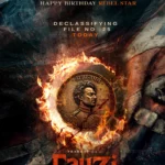 Prabhas in the Fauzi birthday poster released on October 23, 2026