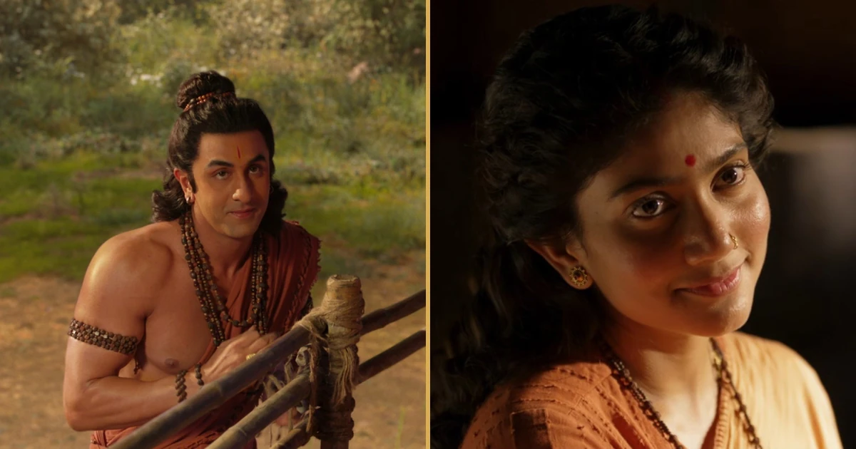 Ranbir Kapoor as Rama with Sai Pallavi as Sita in Ramayana movie stills
