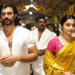Rashmika Mandanna and Vijay Deverakonda visit Tirumala temple before Ranabaali release