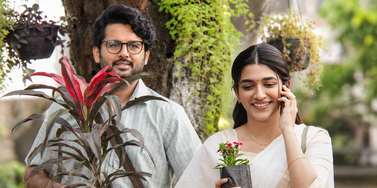 Nithiin and Aafiya Sayed in Ruku Ruku Rukmini song from Alias Rukmini