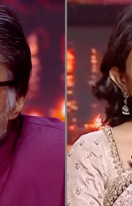 Sai Pallavi during her appearance on Kaun Banega Crorepati 18 with Ramayana co-stars