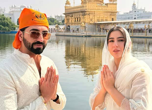 Sara Ali Khan and Ayushmann Khurrana visit Golden Temple before Udta Teer release