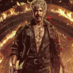 Shah Rukh Khan in the new King movie poster with a rose