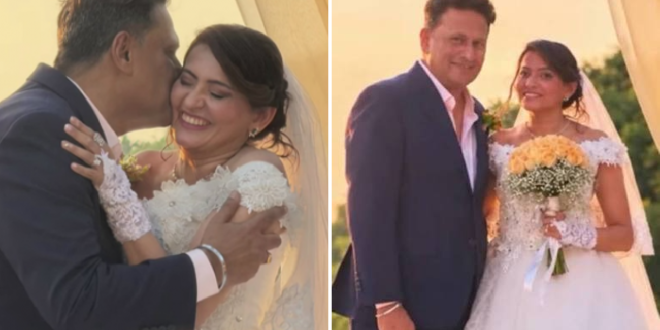 Smita Bansal ने Husband Ankush Mohla संग Goa में Renew किए Wedding Vows Smita Bansal and Ankush Mohla at their Goa wedding vows renewal ceremony