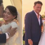 Smita Bansal and Ankush Mohla at their Goa wedding vows renewal ceremony