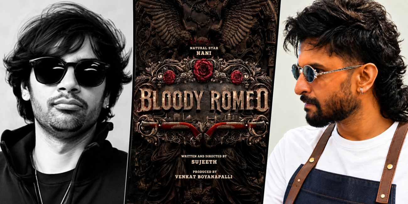 Sujeeth Birthday: Nani ने Bloody Romeo के Sets पर मिलने का दिया Hint Director Sujeeth Reddy on the sets of his upcoming film Bloody Romeo
