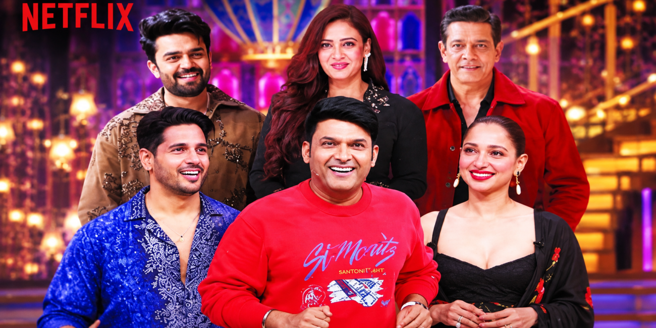 Sidharth Malhotra Tamannaah Bhatia and The Vvaan cast on The Great Indian Kapil Show Season 5