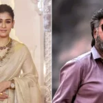 Nayanthara and Rajinikanth in the Dharman casting announcement poster